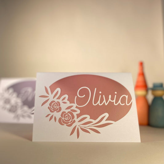 Gepersonaliseerde wenskaart - Bloemen - Studio Odelot