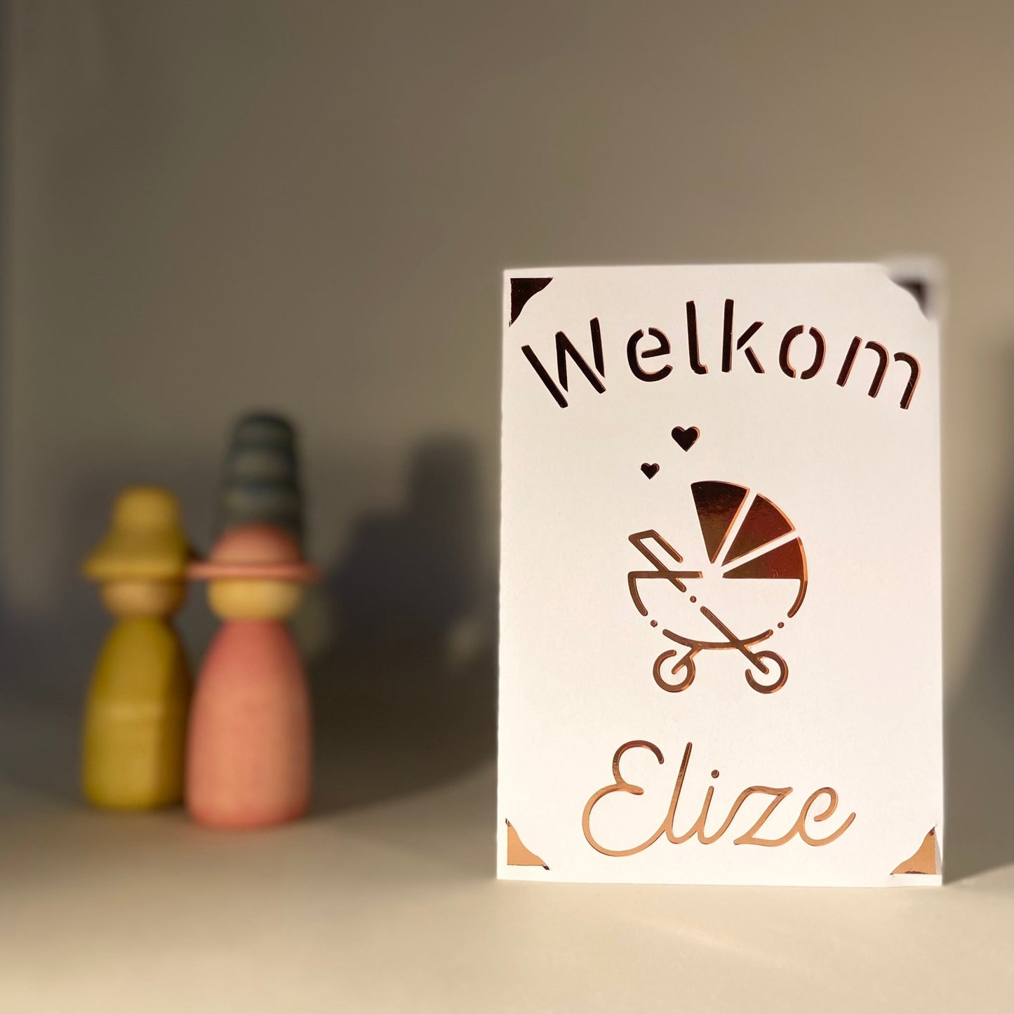 Gepersonaliseerde wenskaart geboorte - Welkom - Studio Odelot