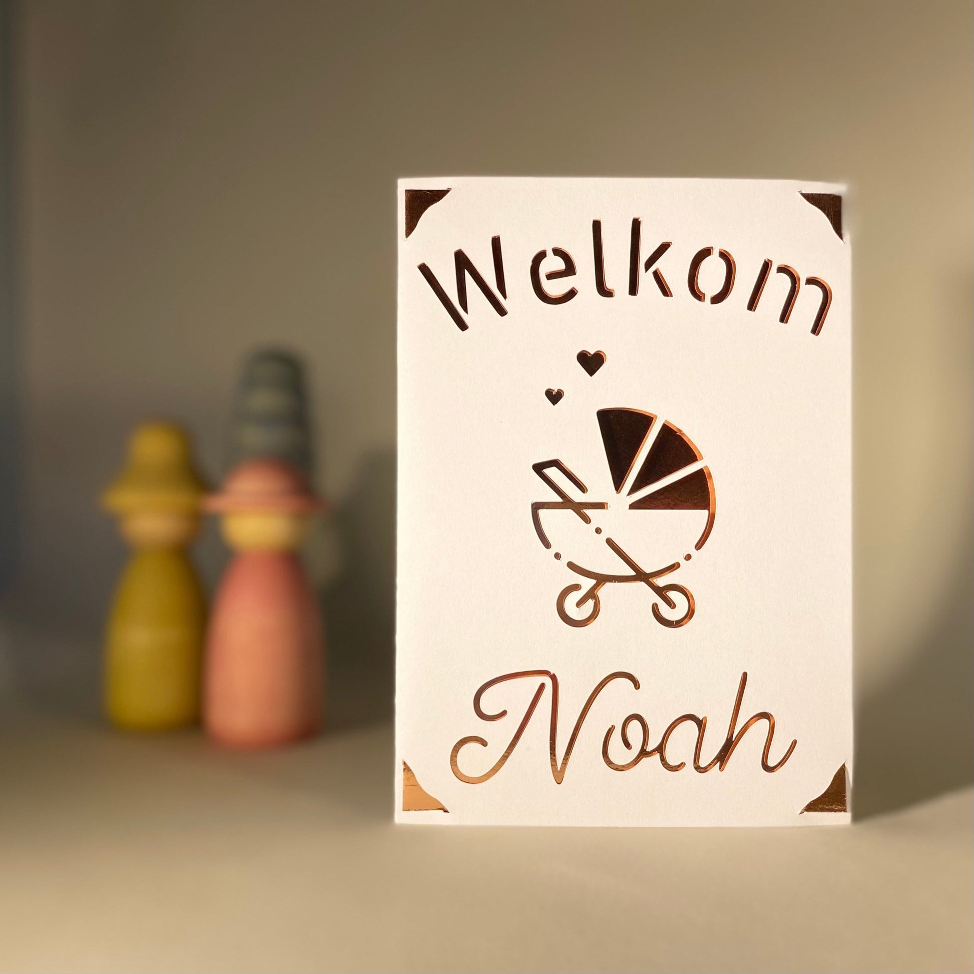 Gepersonaliseerde wenskaart geboorte - Welkom - Studio Odelot