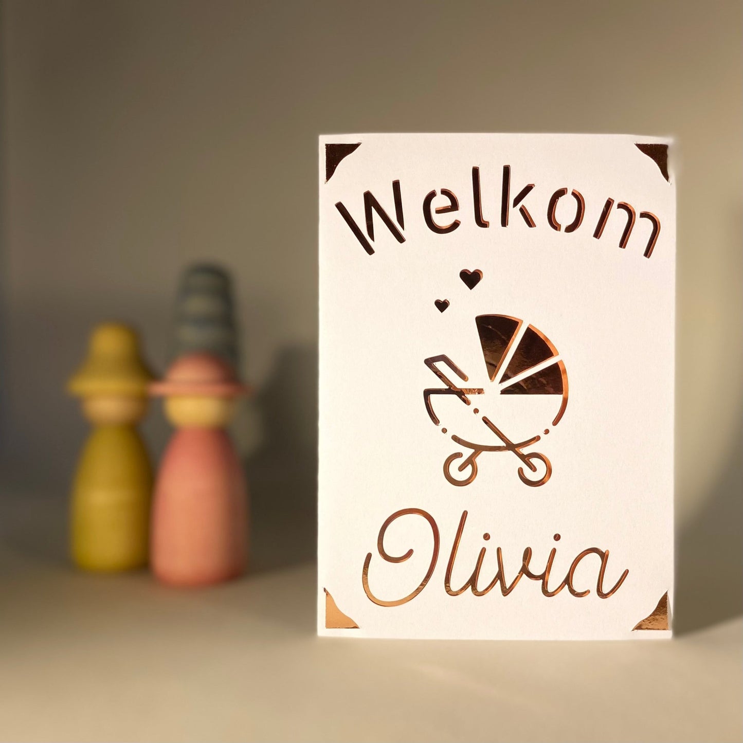 Gepersonaliseerde wenskaart geboorte - Welkom - Studio Odelot
