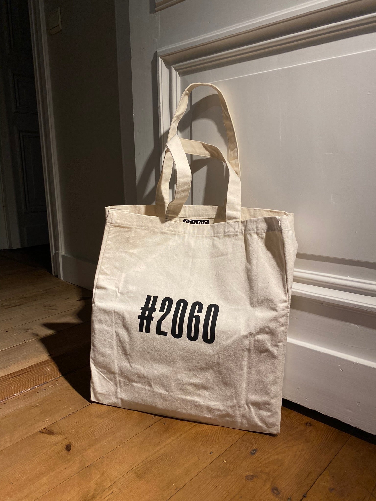 Zware kwaliteit tote bag 'postcode' - Studio Odelot