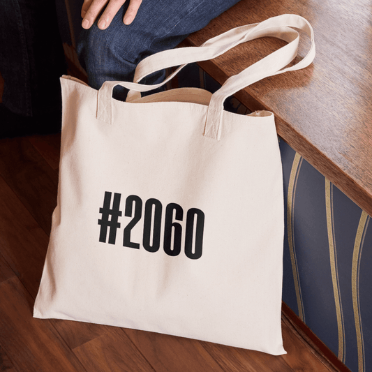 Zware kwaliteit tote bag 'postcode' - Studio Odelot