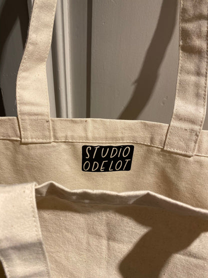 Zware kwaliteit tote bag 'postcode' - Studio Odelot